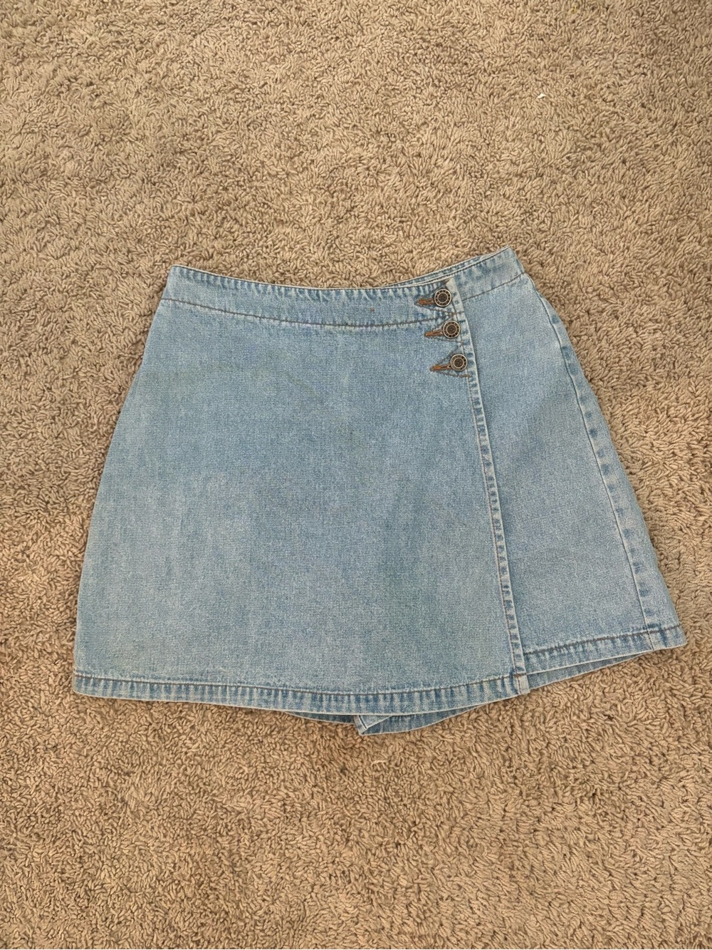 Vintage steel jean skort